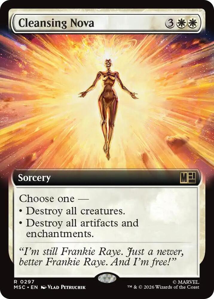 Cleansing Nova Extended Art 297 (Commander: Marvel Super Heroes)  - Extended Art | Good Games Cannington