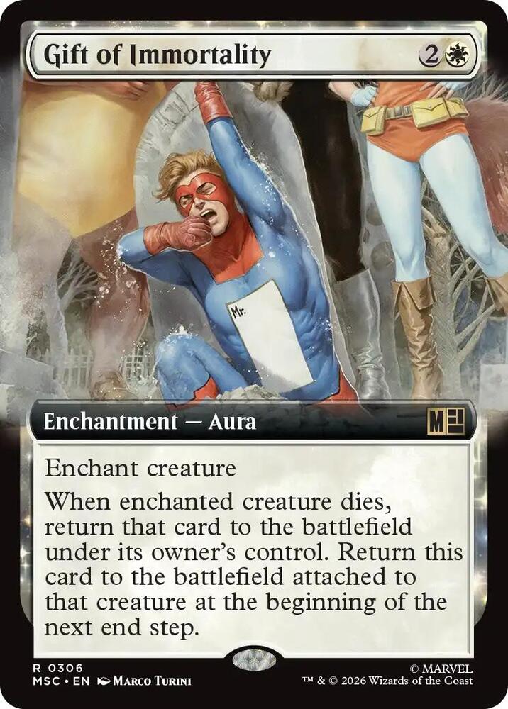 Gift of Immortality Extended Art 306 (Commander: Marvel Super Heroes)  - Extended Art | Good Games Cannington