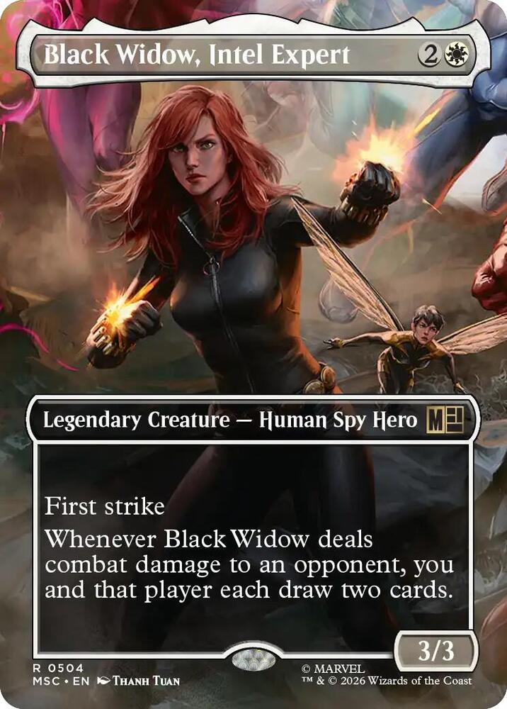 Black Widow, Intel Expert 504 (Commander: Marvel Super Heroes)  - Borderless | Good Games Cannington