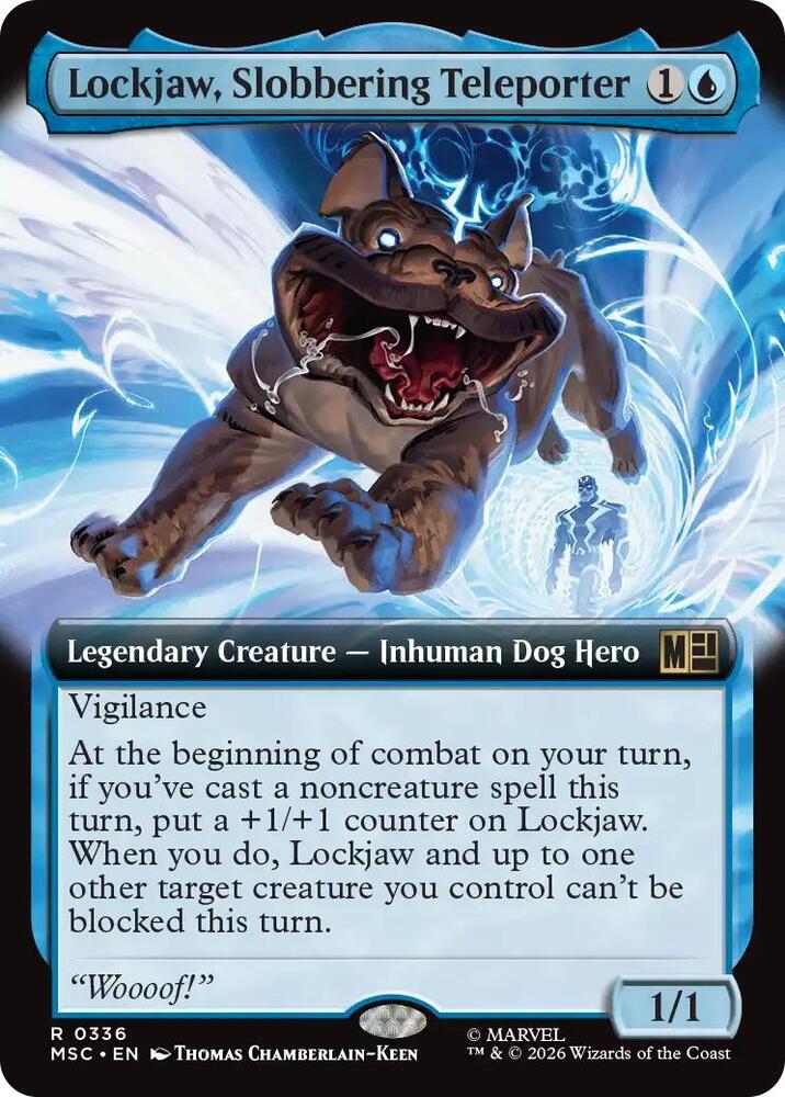 Lockjaw Slobbering Teleporter Extended Art 336 (Commander: Marvel Super Heroes)  - Extended Art | Good Games Cannington