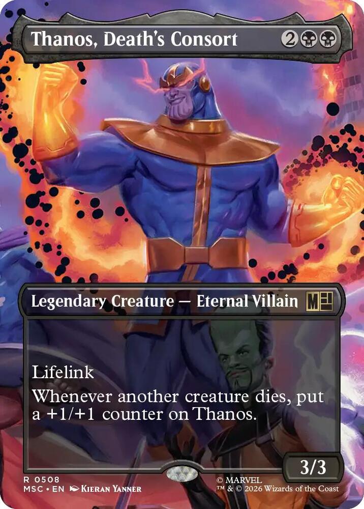 Thanos, Deat's Consort 508 (Commander: Marvel Super Heroes)  - Borderless | Good Games Cannington