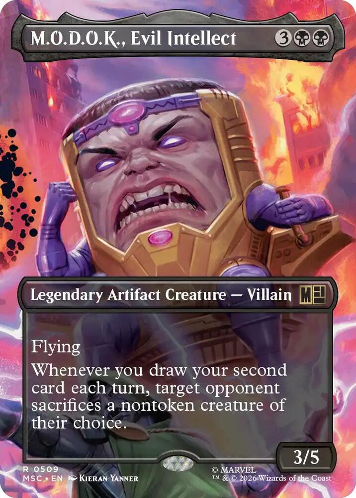 M.O.D.O.K., Evil Intellect 509 (Commander: Marvel Super Heroes)  - Borderless | Good Games Cannington