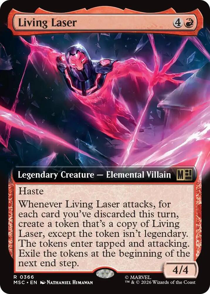 Living Laser Extended Art 366 (Commander: Marvel Super Heroes)  - Extended Art | Good Games Cannington