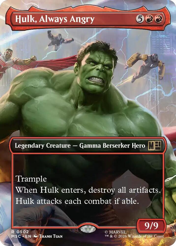 Hulk, Always Angry 502 (Commander: Marvel Super Heroes)  - Borderless | Good Games Cannington