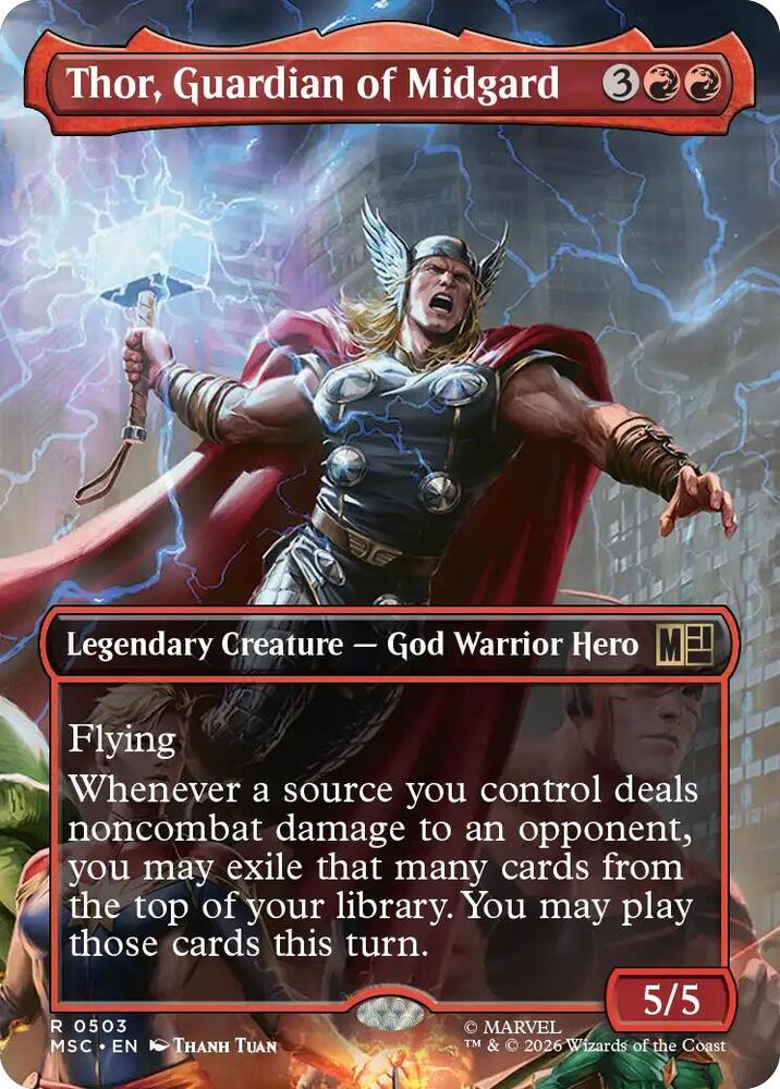Thor, Guardian of Midgard 503 (Commander: Marvel Super Heroes)  - Borderless | Good Games Cannington