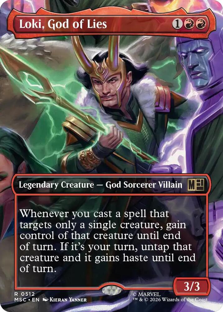 Loki, God of Lies 512 (Commander: Marvel Super Heroes)  - Borderless | Good Games Cannington