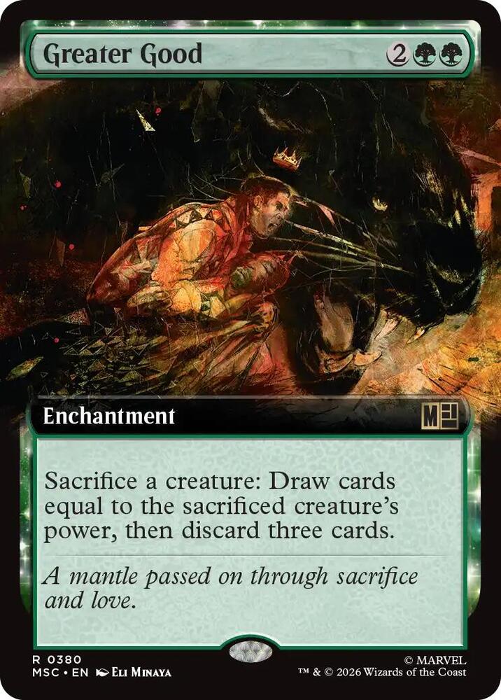 Greater Good Extended Art 380 (Commander: Marvel Super Heroes)  - Extended Art | Good Games Cannington