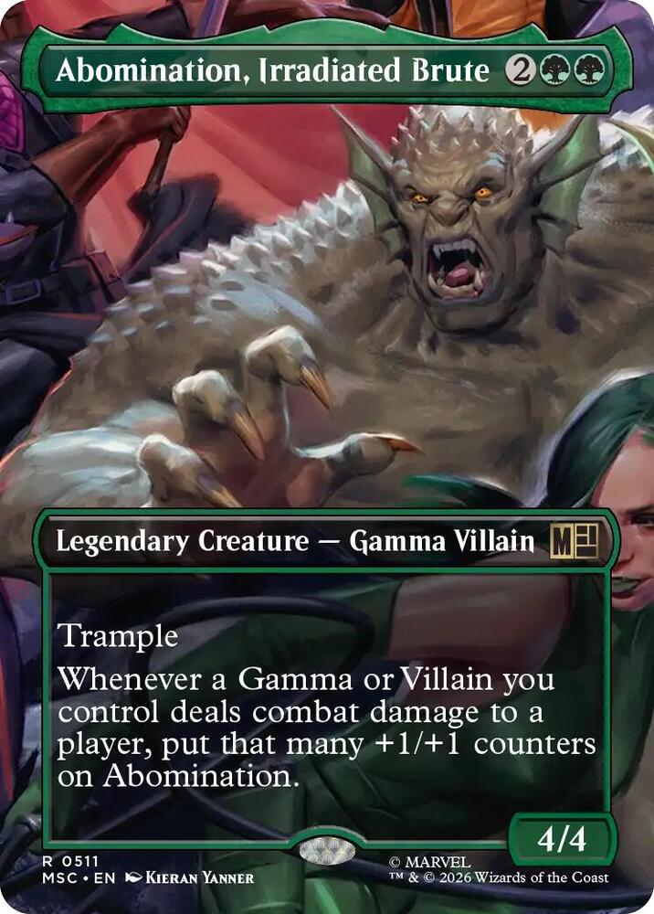 Abomination, Irradiated Brute 511 (Commander: Marvel Super Heroes)  - Borderless | Good Games Cannington