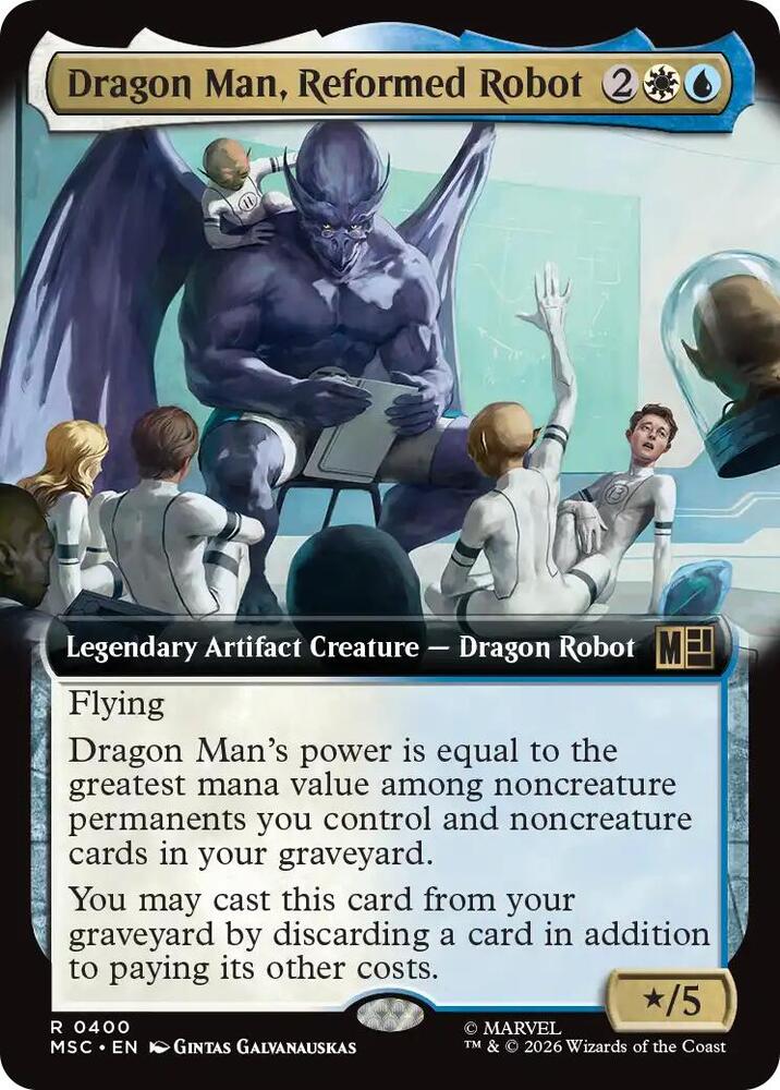 Dragon Man Reformed Robot Extended Art 400 (Commander: Marvel Super Heroes)  - Extended Art | Good Games Cannington