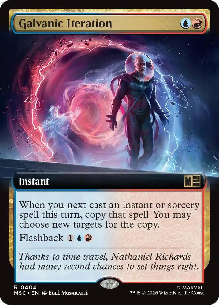 Galvanic Iteration Extended Art 404 (Commander: Marvel Super Heroes)  - Extended Art | Good Games Cannington