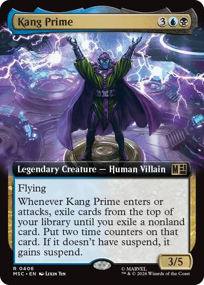 Kang Prime Extended Art 406 (Commander: Marvel Super Heroes)  - Extended Art | Good Games Cannington