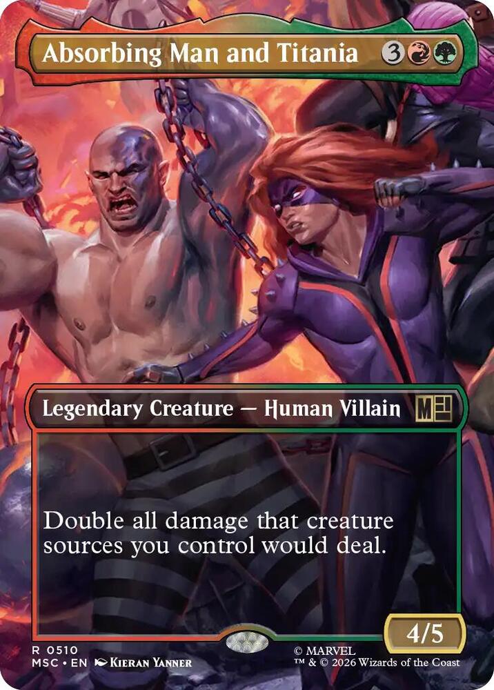 Absorbing Man and Titania 510 (Commander: Marvel Super Heroes)  - Borderless | Good Games Cannington