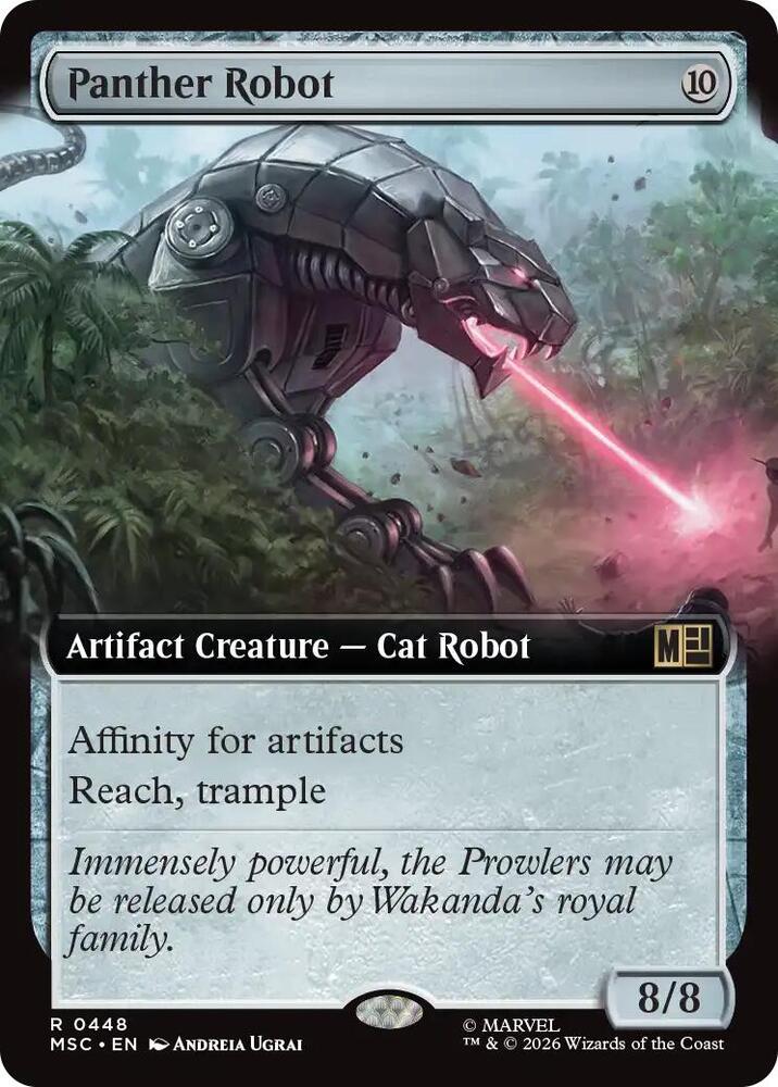 Panther Robot Extended Art 448 (Commander: Marvel Super Heroes)  - Extended Art | Good Games Cannington