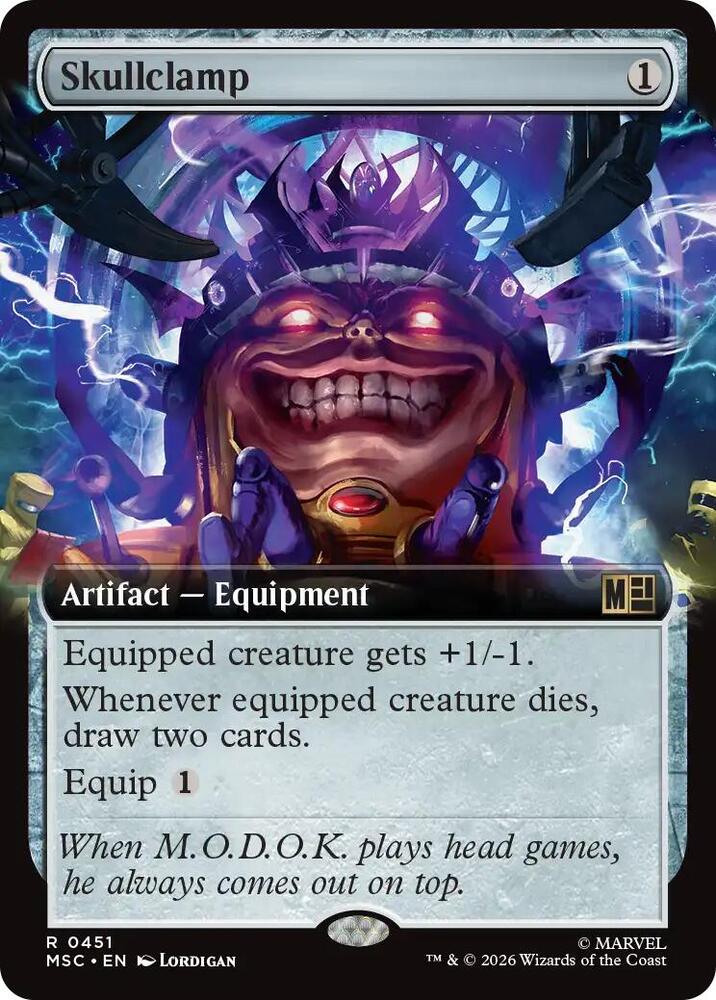 Skullclamp Extended Art 451 (Commander: Marvel Super Heroes)  - Extended Art | Good Games Cannington