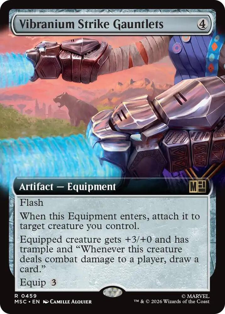 Vibranium Strike Gauntlets Extended Art 459 (Commander: Marvel Super Heroes)  - Extended Art | Good Games Cannington