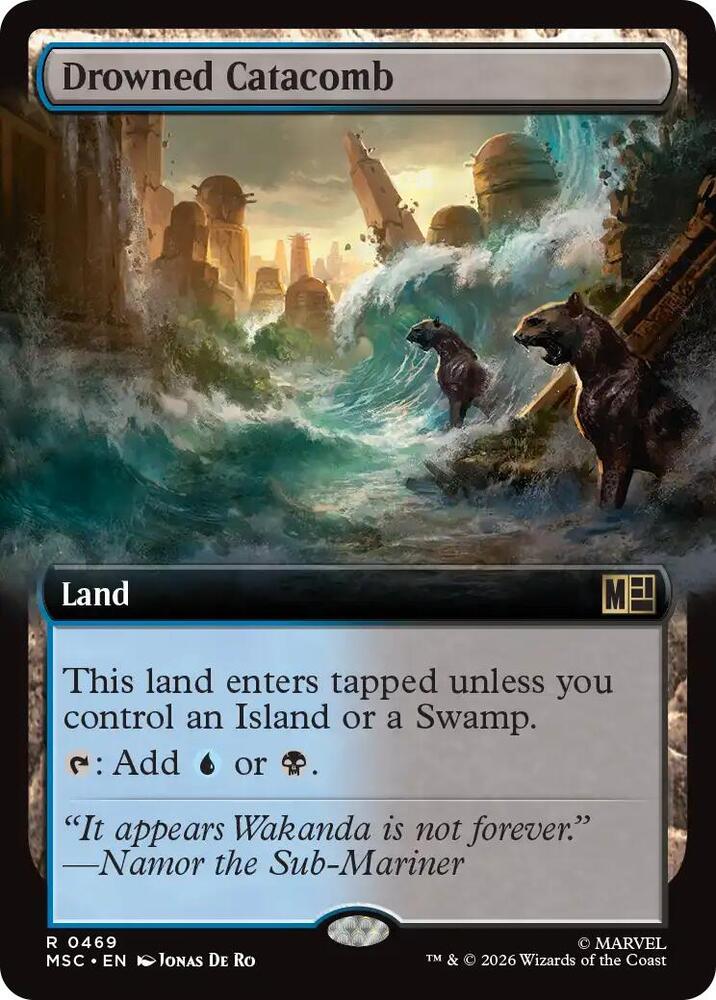 Drowned Catacomb Extended Art 469 (Commander: Marvel Super Heroes)  - Extended Art | Good Games Cannington