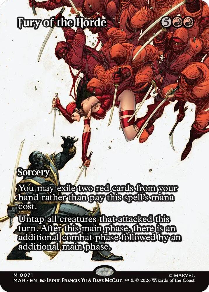 Fury of the Horde 71 (Marvel Universe Eternal-Legal)  - Borderless Foil | Good Games Cannington