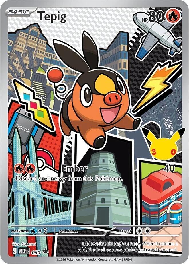 Tepig 050 (ME: Mega Evolution Promo)  - Holofoil | Good Games Cannington
