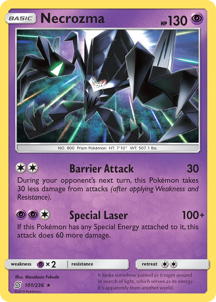 Necrozma 101/236 (Deck Exclusives)  - Cracked Ice Holofoil | Good Games Cannington