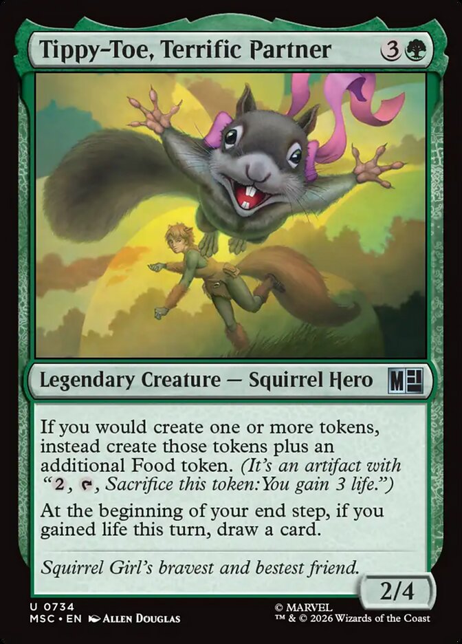 Tippy-Toe, Terrific Partner 734 (Commander: Marvel Super Heroes)  - Foil | Good Games Cannington