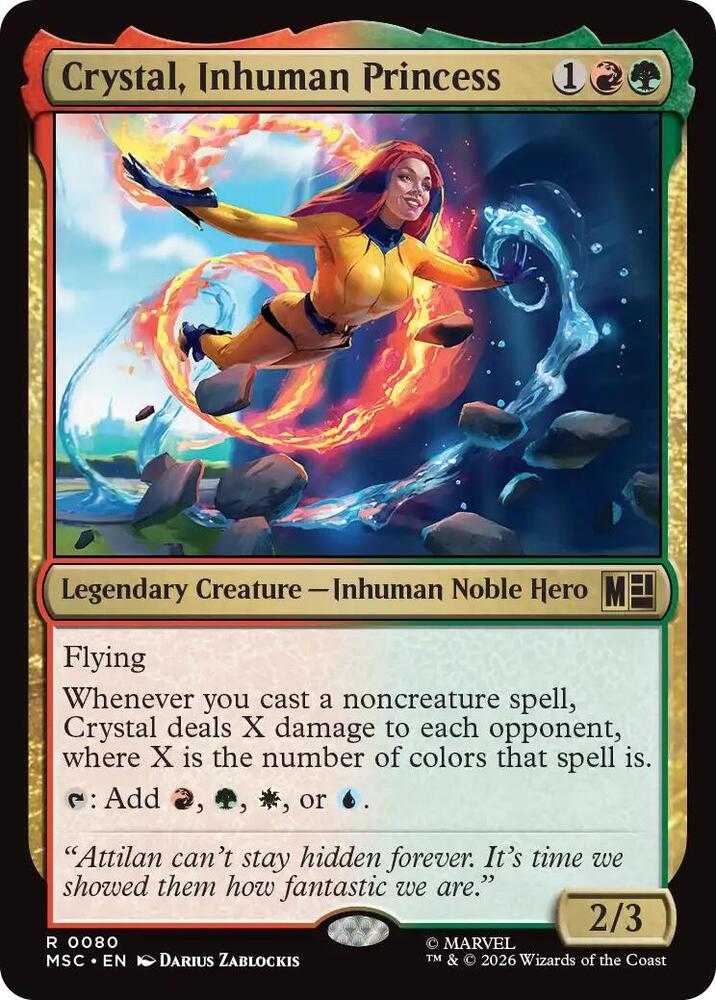 Crystal Inhuman Princess 80 (Commander: Marvel Super Heroes)  | Good Games Cannington