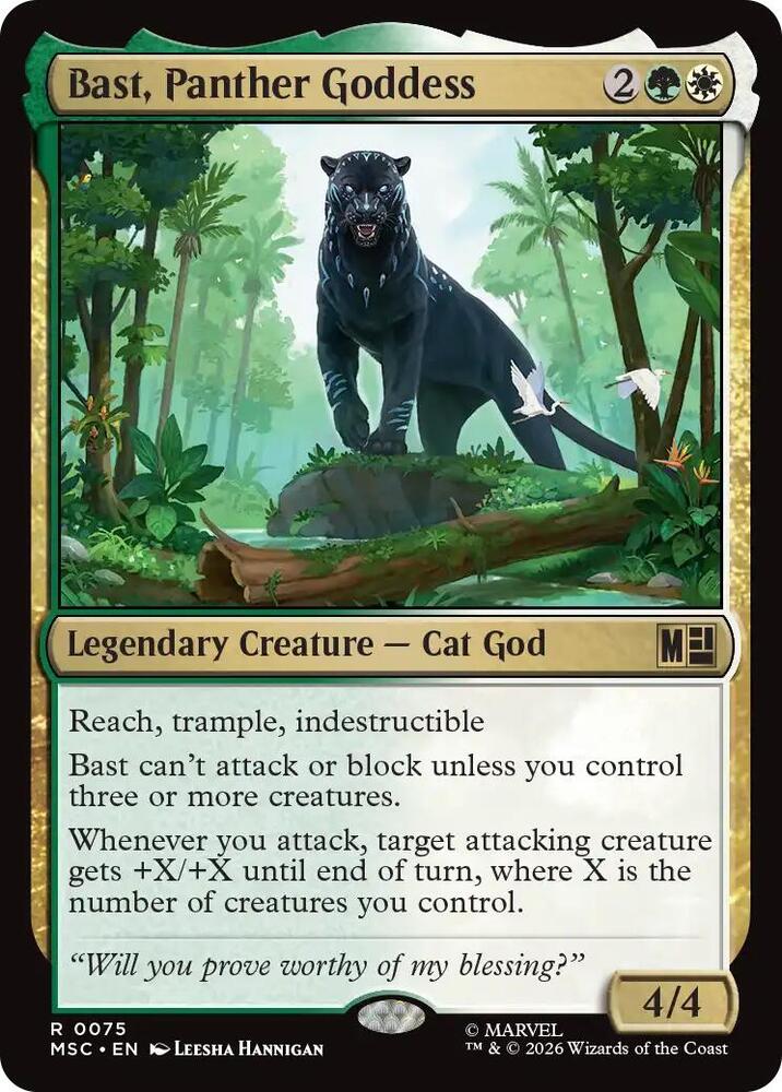 Bast Panther Goddess 75 (Commander: Marvel Super Heroes)  | Good Games Cannington