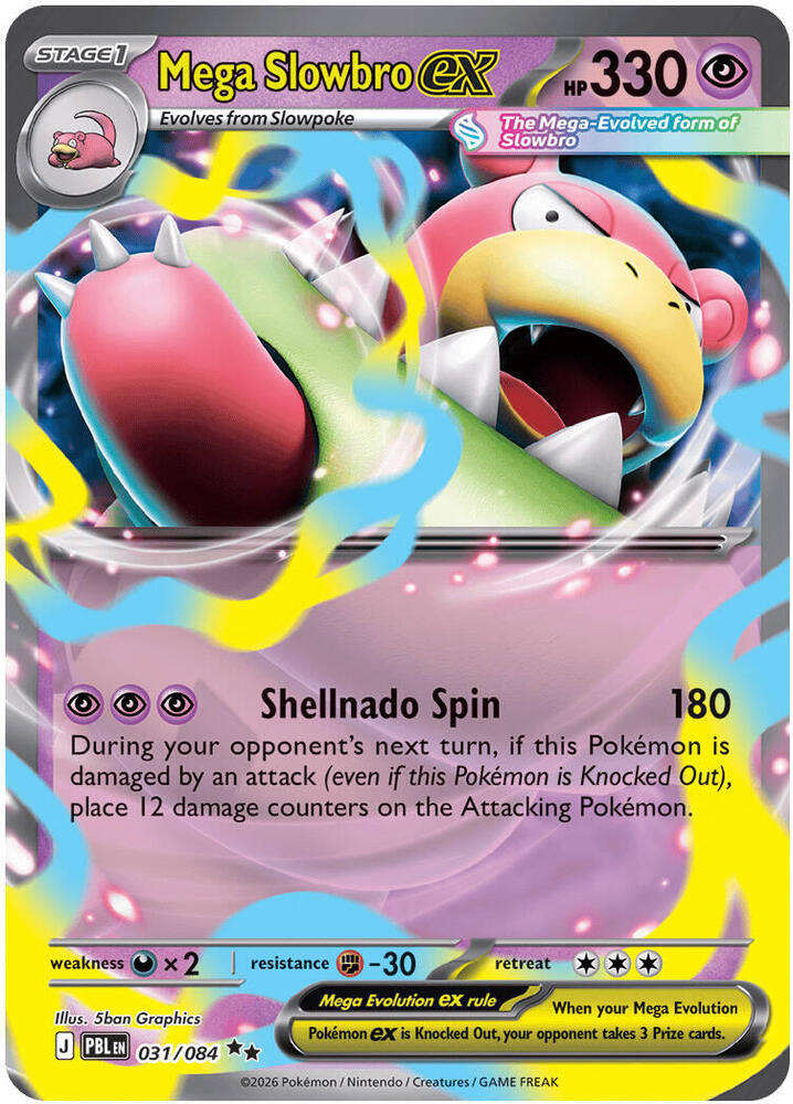 Mega Slowbro ex 031/084 (ME05: Pitch Black)  - Holofoil | Good Games Cannington