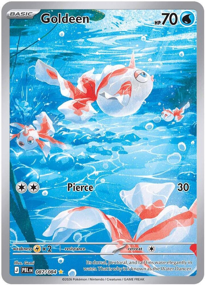 Goldeen 087/084 (ME05: Pitch Black)  - Holofoil | Good Games Cannington