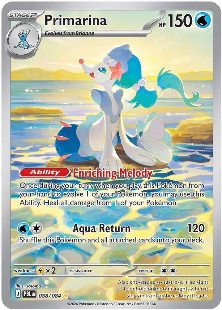 Primarina 088/084 (ME05: Pitch Black)  - Holofoil | Good Games Cannington