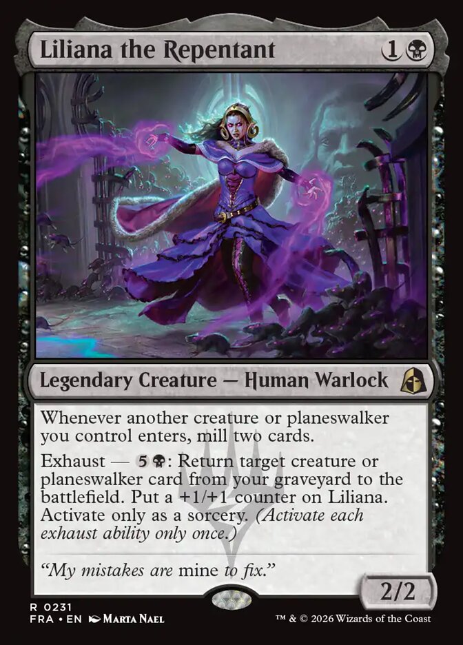 Liliana the Repentant 231 (Reality Fracture)  | Good Games Cannington