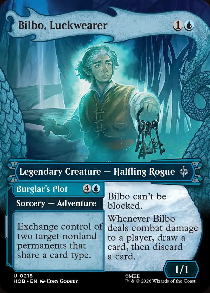 Bilbo, Luckwearer // Burglar's Plot 218 (The Hobbit)  - Showcase Foil | Good Games Cannington
