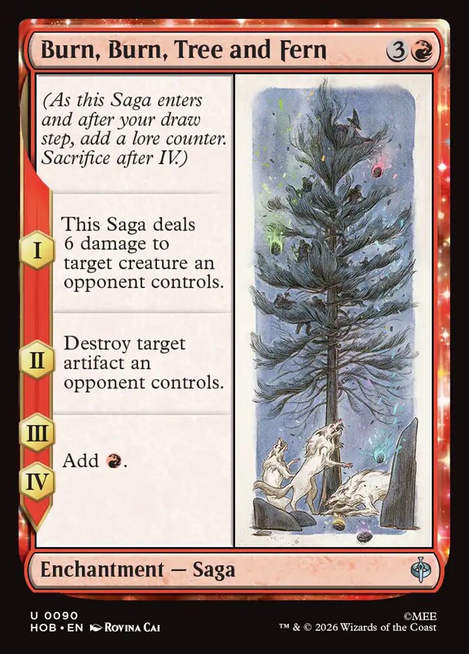 Burn, Burn, Tree and Fern 90 (The Hobbit)  - Foil | Good Games Cannington