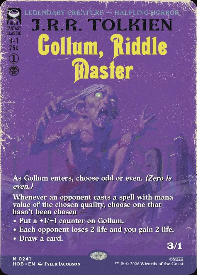 Gollum, Riddle Master 241 (The Hobbit)  - Borderless Foil | Good Games Cannington