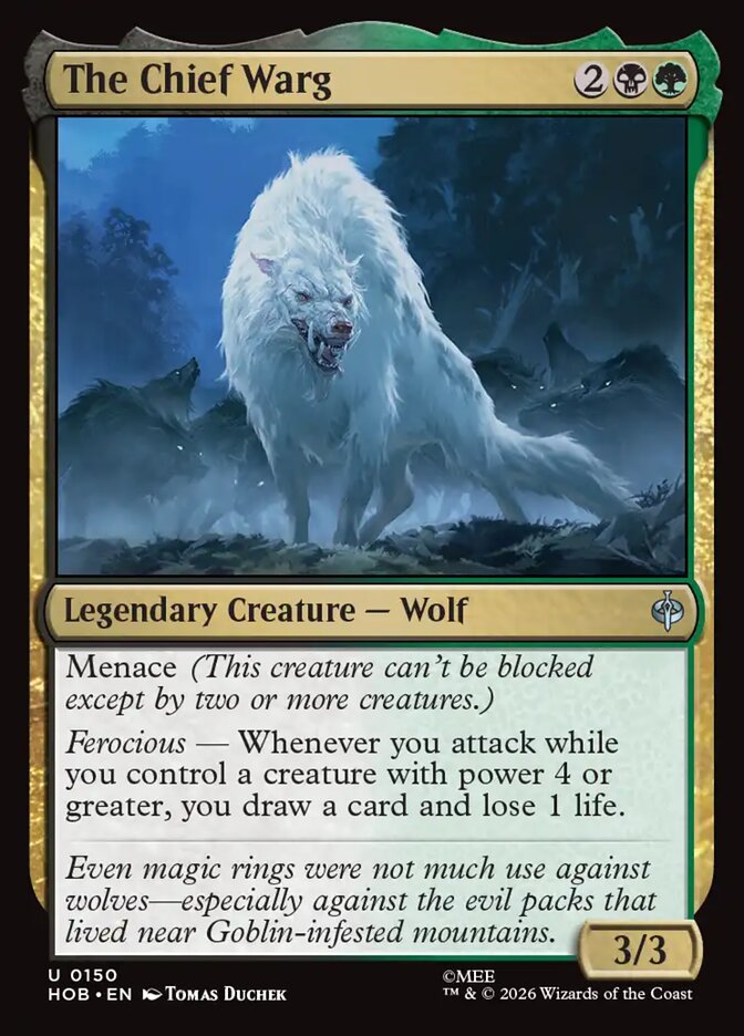 The Chief Warg 150 (The Hobbit)  - Foil | Good Games Cannington