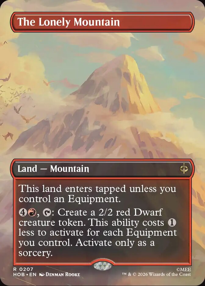 The Lonely Mountain 207 (The Hobbit)  - Borderless Foil | Good Games Cannington
