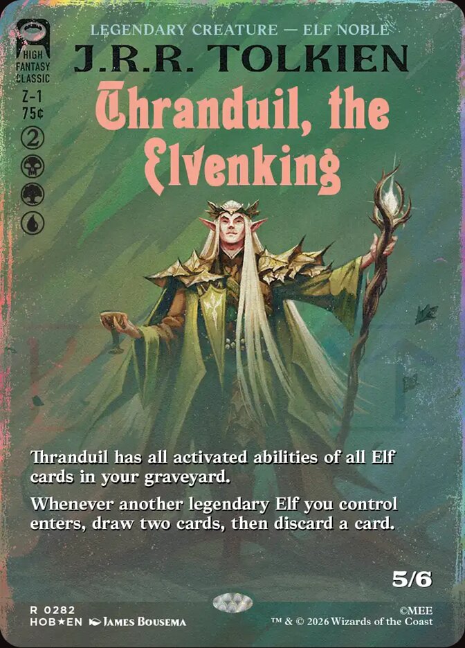 Thranduil, the Elvenking 282 (The Hobbit)  - Borderless Surge Foil | Good Games Cannington