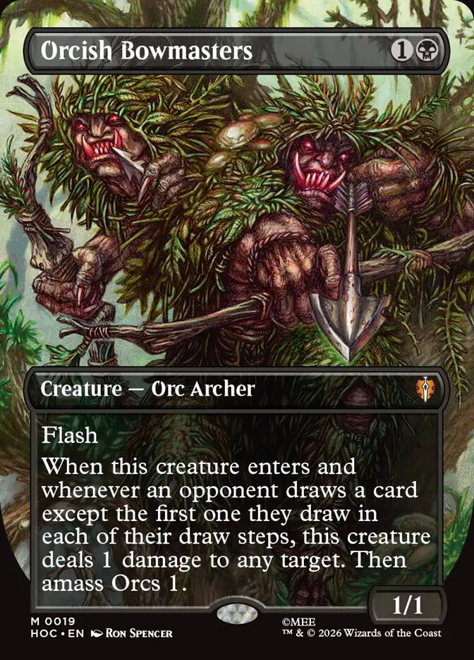 Orcish Bowmasters 19 (The Hobbit: Eternal-Legal)  - Borderless Foil | Good Games Cannington