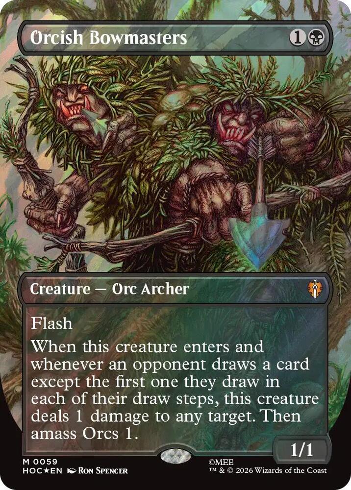 Orcish Bowmasters 59 (The Hobbit: Eternal-Legal)  - Borderless Surge Foil | Good Games Cannington