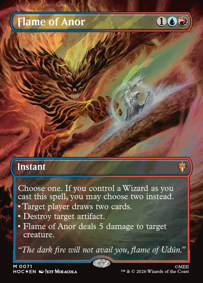 Flame of Anor 71 (The Hobbit: Eternal-Legal)  - Borderless Surge Foil | Good Games Cannington