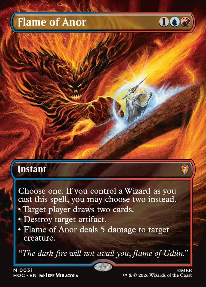 Flame of Anor 31 (The Hobbit: Eternal-Legal)  - Borderless Foil | Good Games Cannington