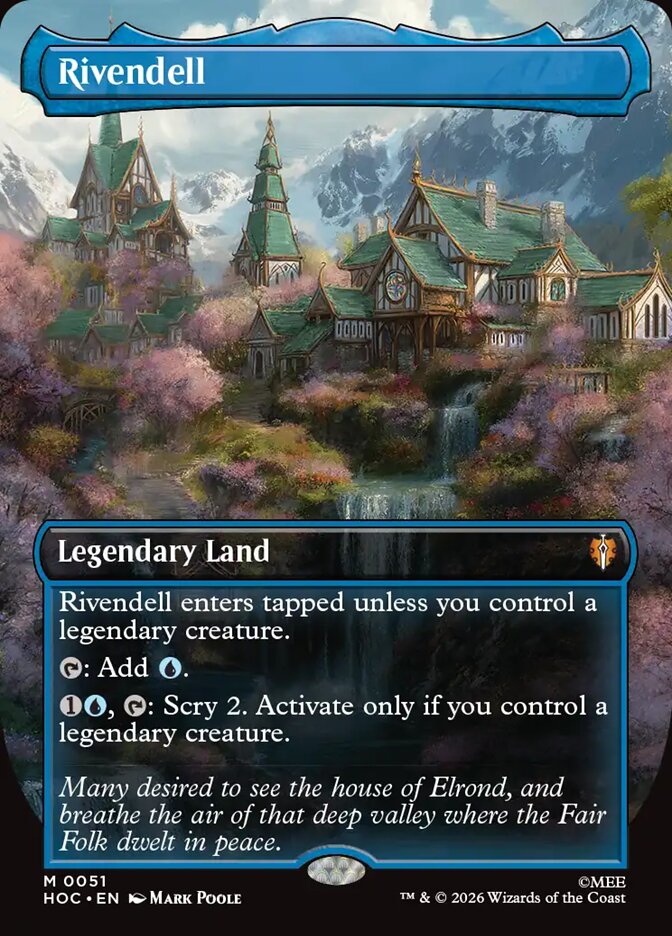 Rivendell 51 (The Hobbit: Eternal-Legal)  - Borderless Foil | Good Games Cannington