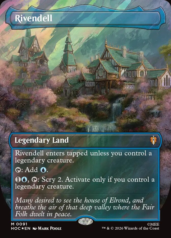 Rivendell 91 (The Hobbit: Eternal-Legal)  - Borderless Surge Foil | Good Games Cannington