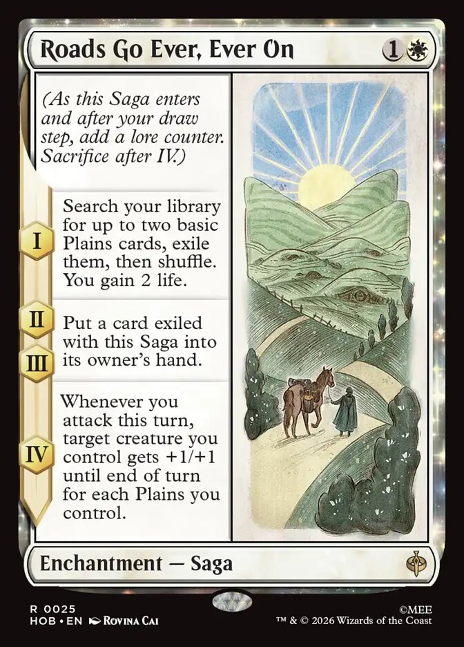 Roads Go Ever, Ever On 25 (The Hobbit)  - Foil | Good Games Cannington