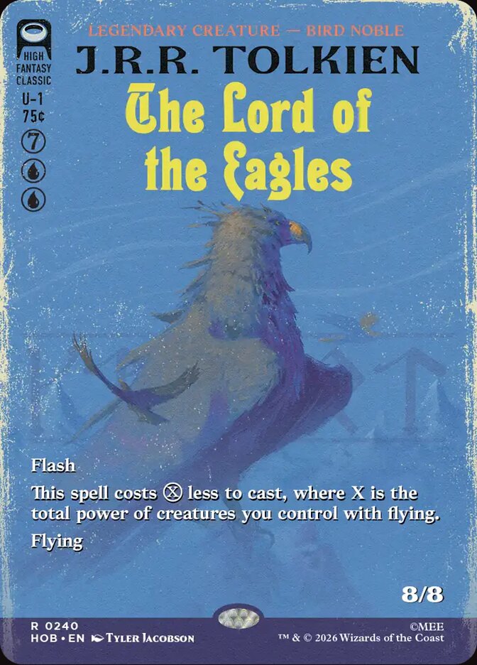 The Lord of the Eagles 240 (The Hobbit)  - Borderless Foil | Good Games Cannington