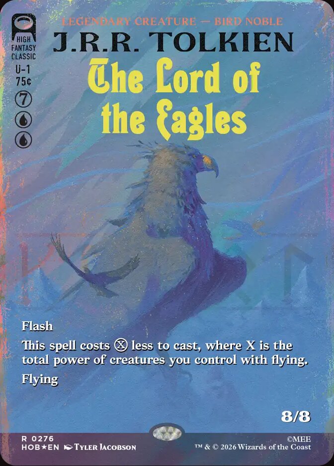 The Lord of the Eagles 276 (The Hobbit)  - Borderless Surge Foil | Good Games Cannington