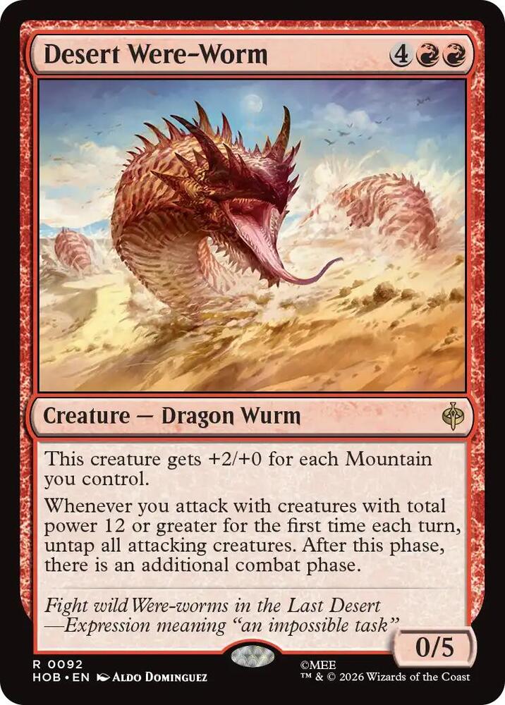 Desert Were-Worm 92 (The Hobbit)  - Foil | Good Games Cannington