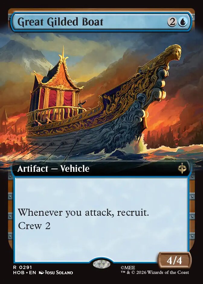 Great Gilded Boat 291 (The Hobbit)  - Extended Art Foil | Good Games Cannington