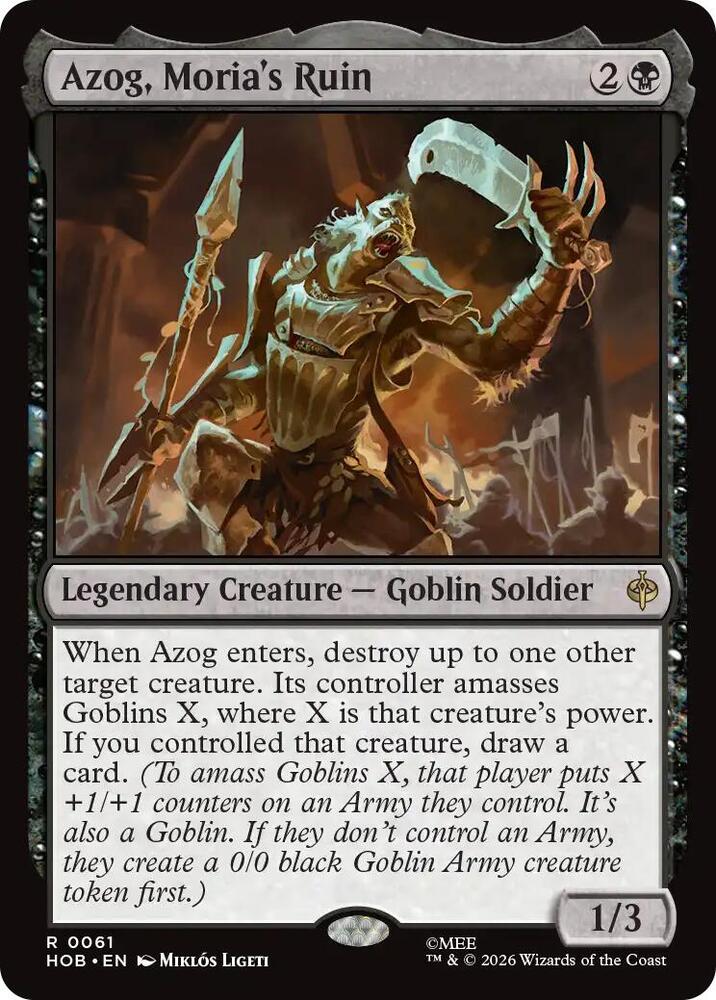 Azog, Moria's Ruin 61 (The Hobbit)  - Foil | Good Games Cannington