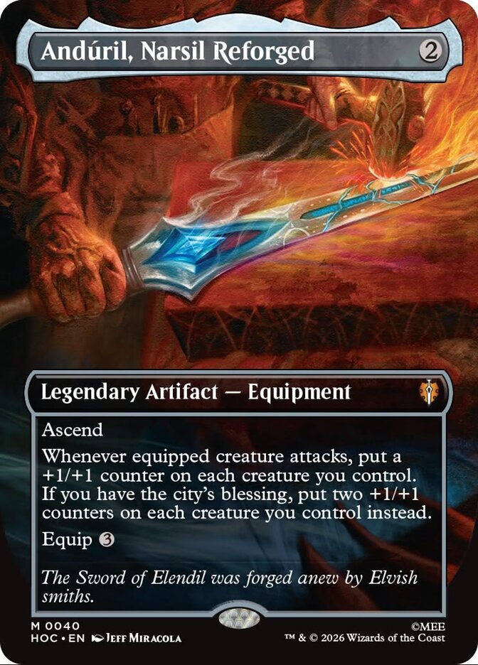 Andúril, Narsil Reforged 40 (The Hobbit: Eternal-Legal)  - Borderless | Good Games Cannington