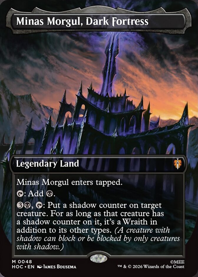Minas Morgul, Dark Fortress 48 (The Hobbit: Eternal-Legal)  - Borderless Foil | Good Games Cannington